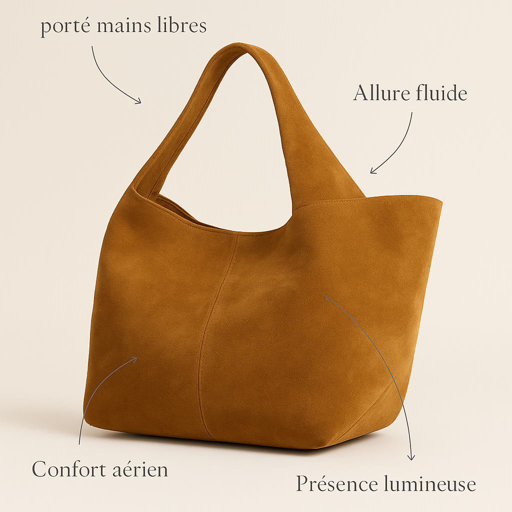 Sac Cabas Daim Camel
