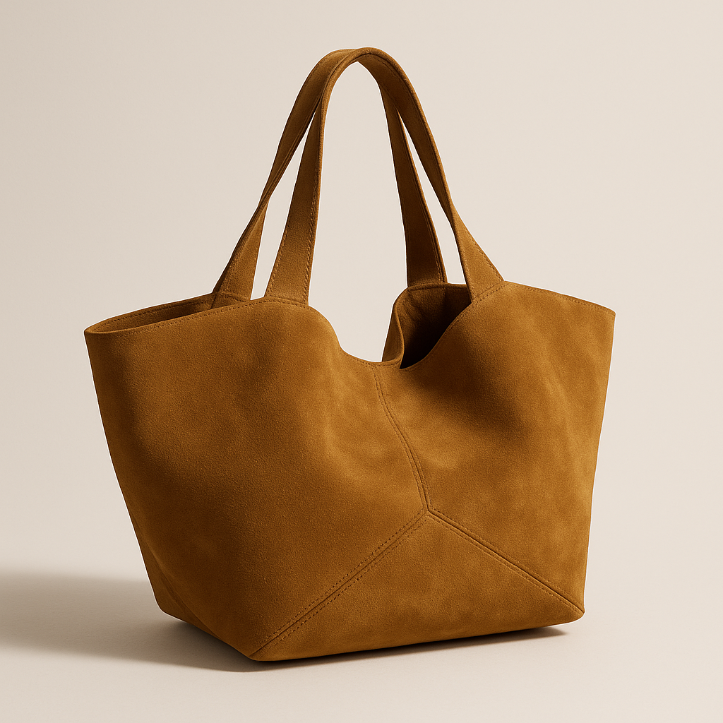 Sac Cabas Daim Camel