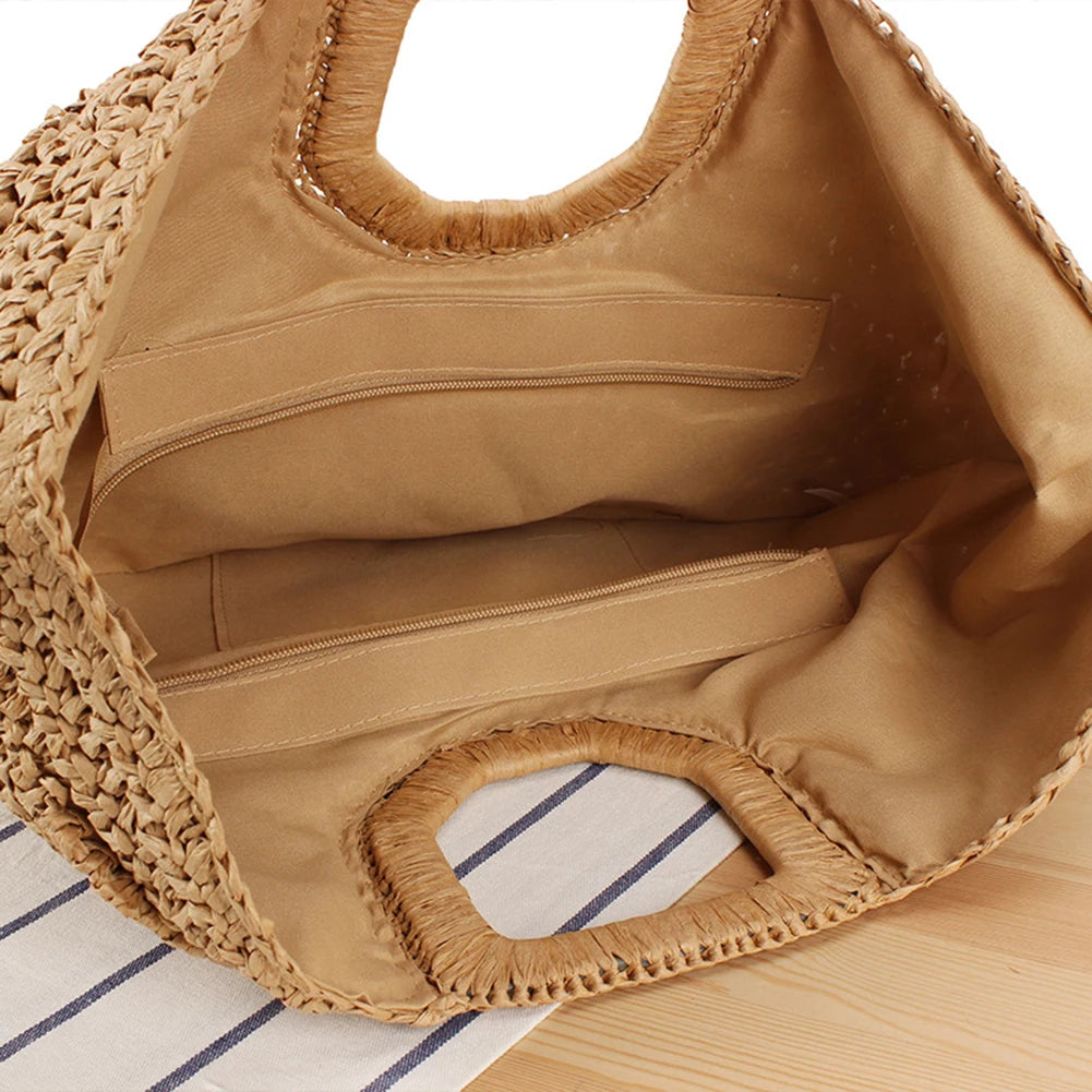 Panier Cabas de Paille Tressée