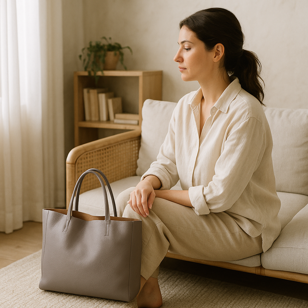 Sac Cabas Gris