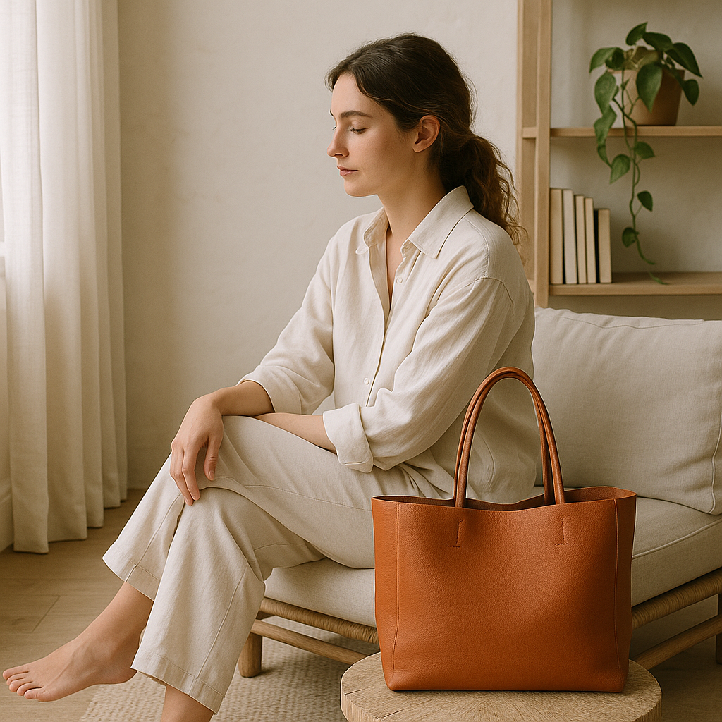 Sac Cabas Cuir Souple