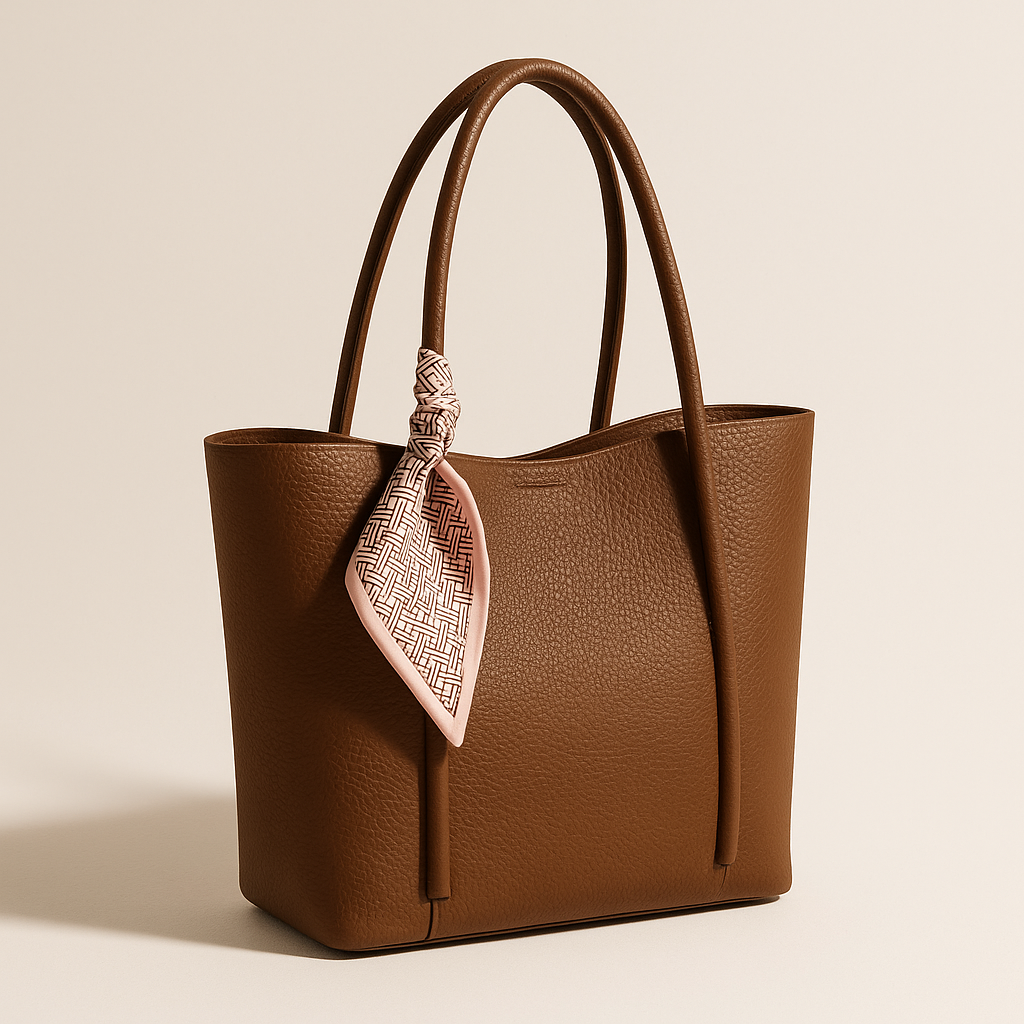 Sac Cabas en Cuir Camel
