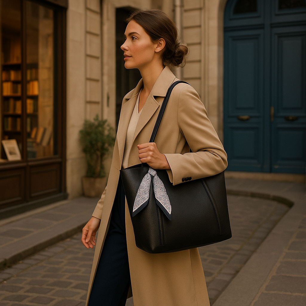 Sac Cabas Noir Femme