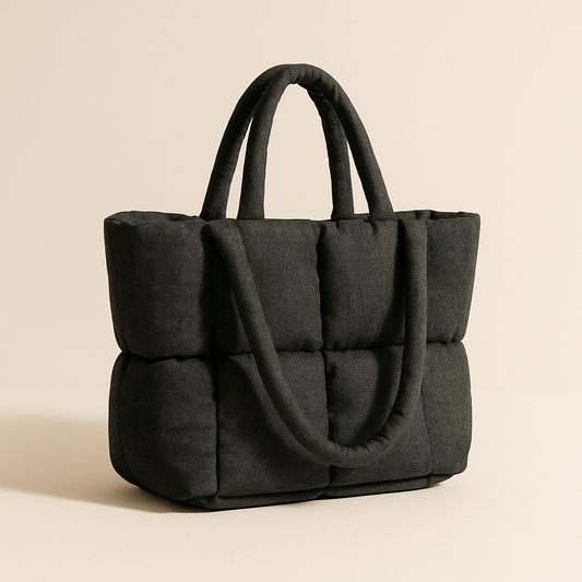 Sac Cabas Matelassé Noir